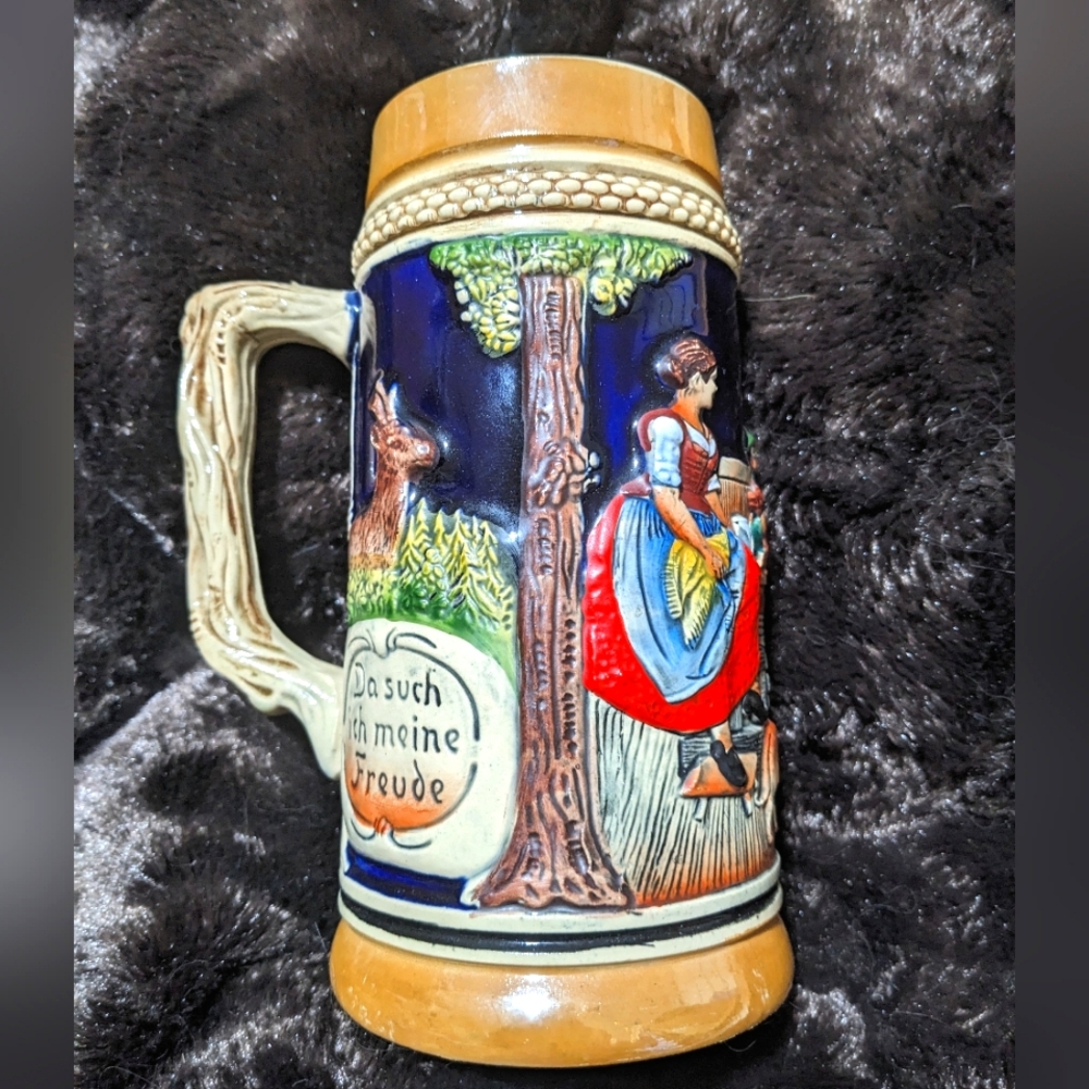 Vintage West German Beer Stein No Lid